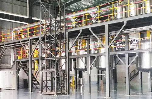 Produktionslinie f&uuml;r wasserbasierte Architekturfarben