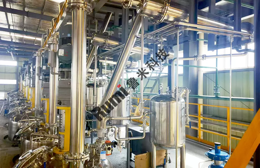 Komplette Ausr&uuml;stung f&uuml;r die Harzproduktionslinie