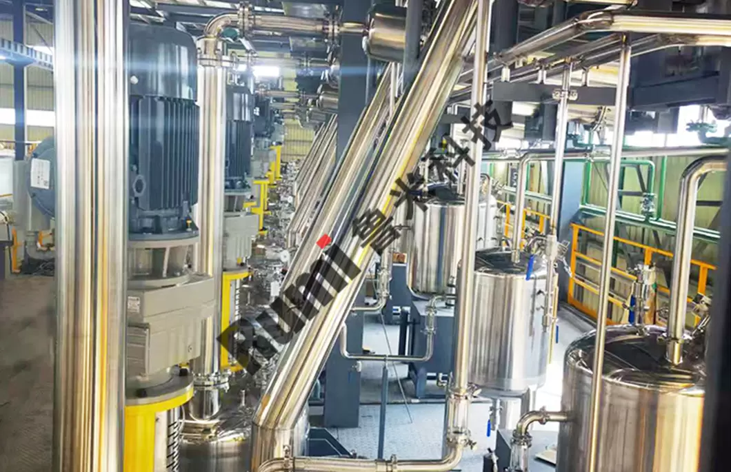 Komplette Ausr&uuml;stung f&uuml;r die Harzproduktionslinie
