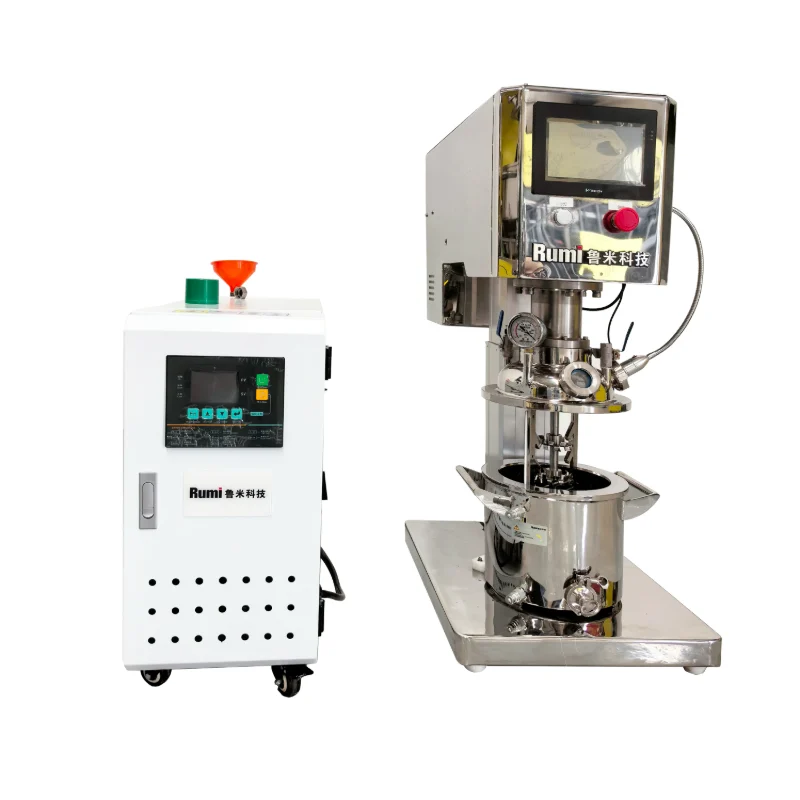 5 Liter SS316L Vakuum-Doppelwellen-Dispersionsmischer mit Heizung