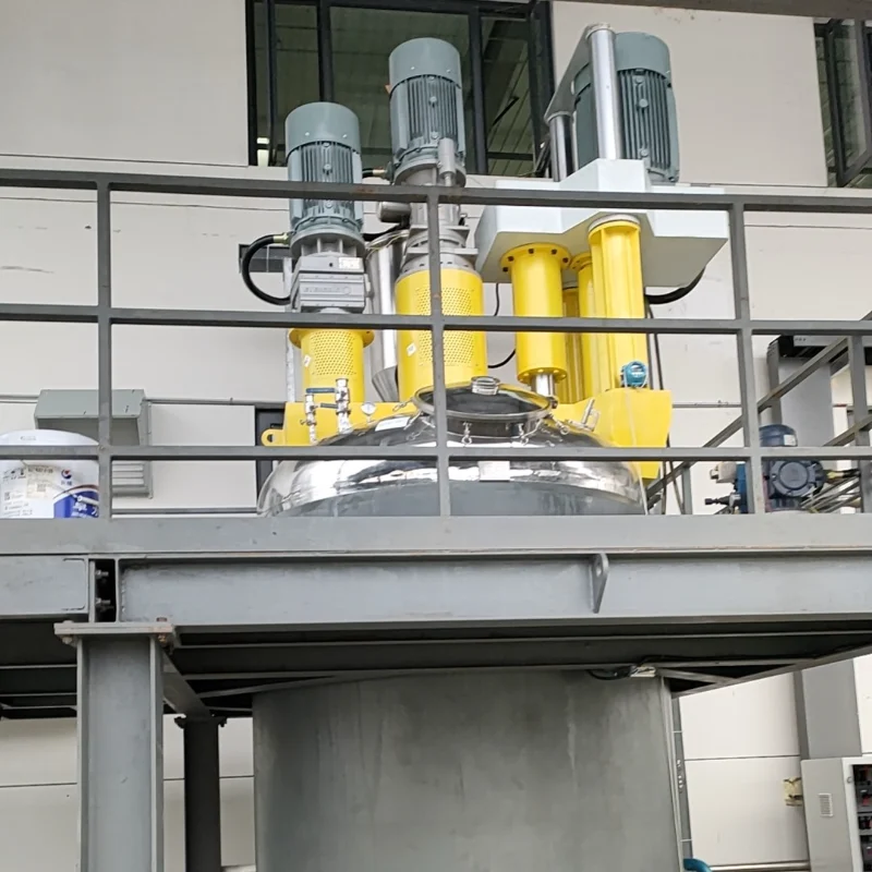 Dreiwellen-Mischmaschine f&uuml;r die Verarbeitung hochviskoser Materialien
